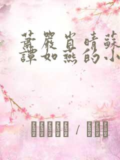 萧严肖晴苏雨溪谭如燕的小说