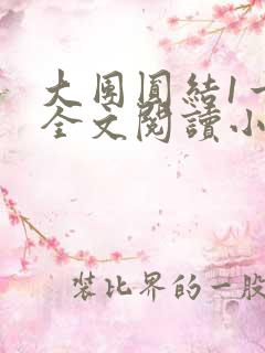 大团圆结1一6全文阅读小说