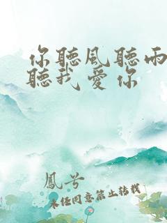 你听风听雨却不听我爱你