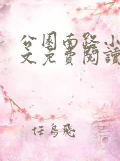 公园南路小说全文免费阅读