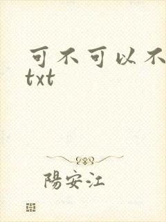 可不可以不嫁人txt