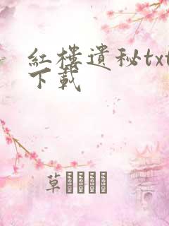 红楼遗秘txt下载