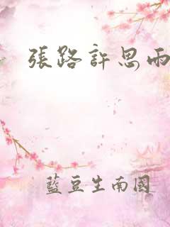 张路许思雨