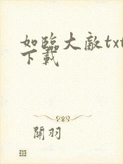 如临大敌txt下载