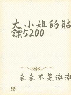 大小姐的贴身保镖5200