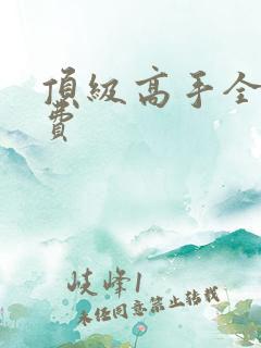 顶级高手全文免费