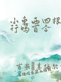 小东西四根手指行吗百合