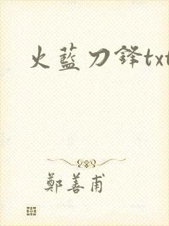 火蓝刀锋txt