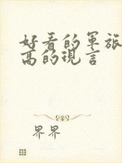 好看的军旅肉质高的现言