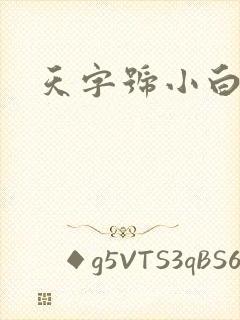 天字号小白脸