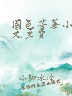 国色芳华小说全文免费