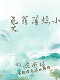 色翁荡熄小说全文