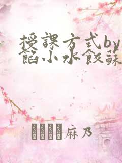 授课方式by肉馅小水饺苏岩