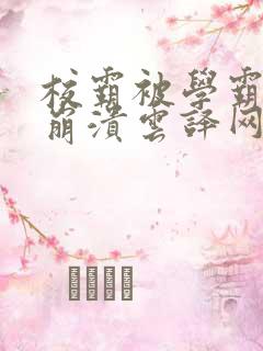 校霸被学霸玩到崩溃云译网