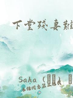 下堂残妻难再娶