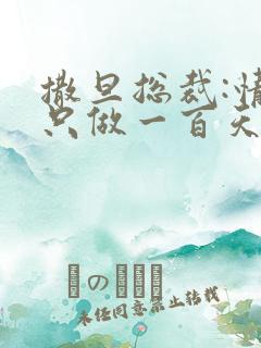 撒旦总裁:情人只做一百天