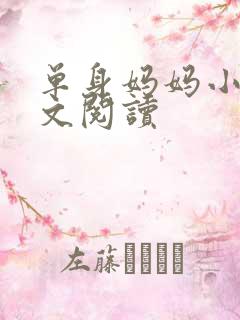 单身妈妈小说全文阅读