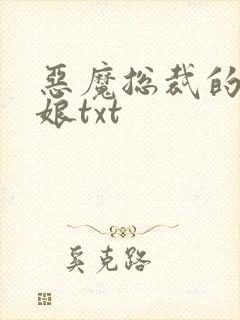 恶魔总裁的小新娘txt