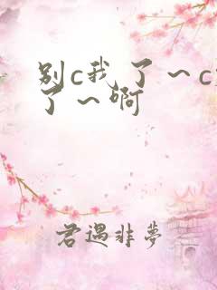 别c我了～c烂了～啊