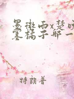 墨微雨x楚晚宁塞橘子哪一章