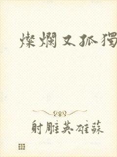 灿烂又孤独的神