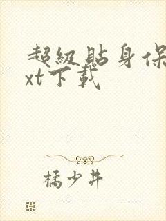 超级贴身保镖txt下载