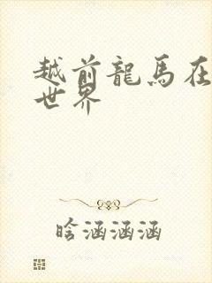 越前龙马在猎人世界