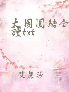 大团圆结全文阅读txt