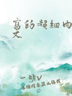 写的超细肉汁水文