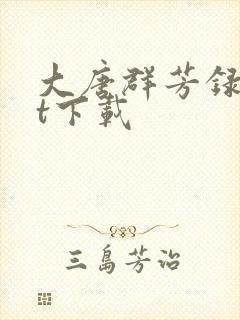 大唐群芳录txt下载