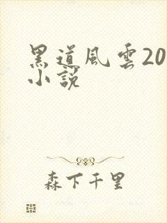 黑道风云20年小说