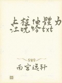 上校他体力太好江晚吟txt