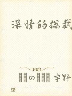 深情的总裁儿子