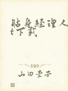 贴身经理人txt下载