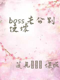 boss老公别使坏