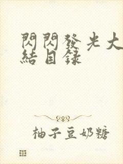 闪闪发光大团圆结目录