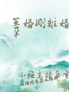 军婚刚离婚就怀孕