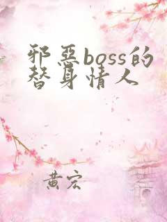 邪恶boss的替身情人