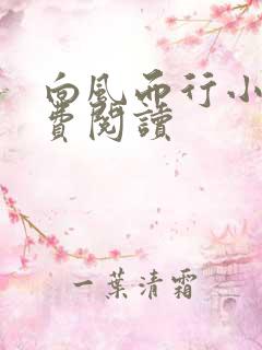 向风而行小说免费阅读