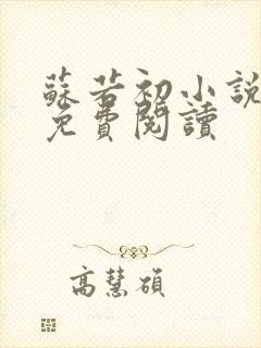 苏若初小说全文免费阅读