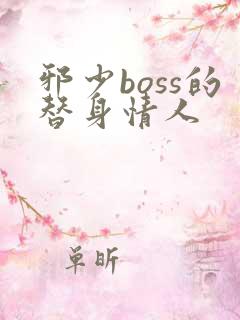 邪少boss的替身情人