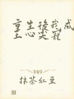 重生后我成了傻王心尖宠