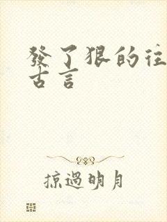 发了狠的往里撞古言