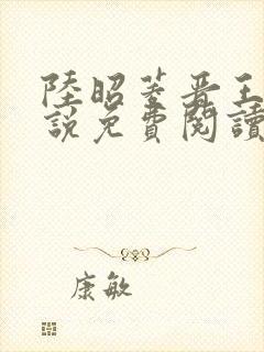 陆昭菱晋王的小说免费阅读