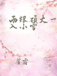 两根硕大一起挤入小雪