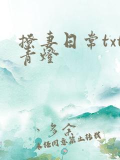 撩妻日常txt青灯
