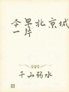 今早北京城哭声一片