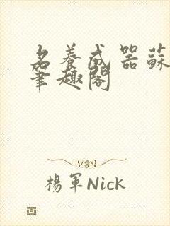 名养成器苏沫沫笔趣阁