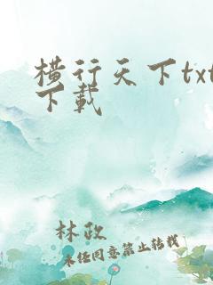 横行天下txt下载