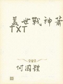 盖世战神萧破天TXT